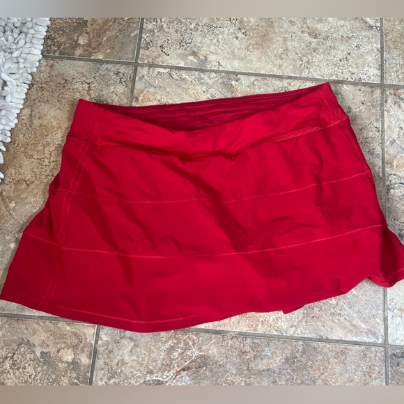 lululemon athletica Dresses & Skirts - New Lululemon Athletica Vibrant Red Mini Skirt